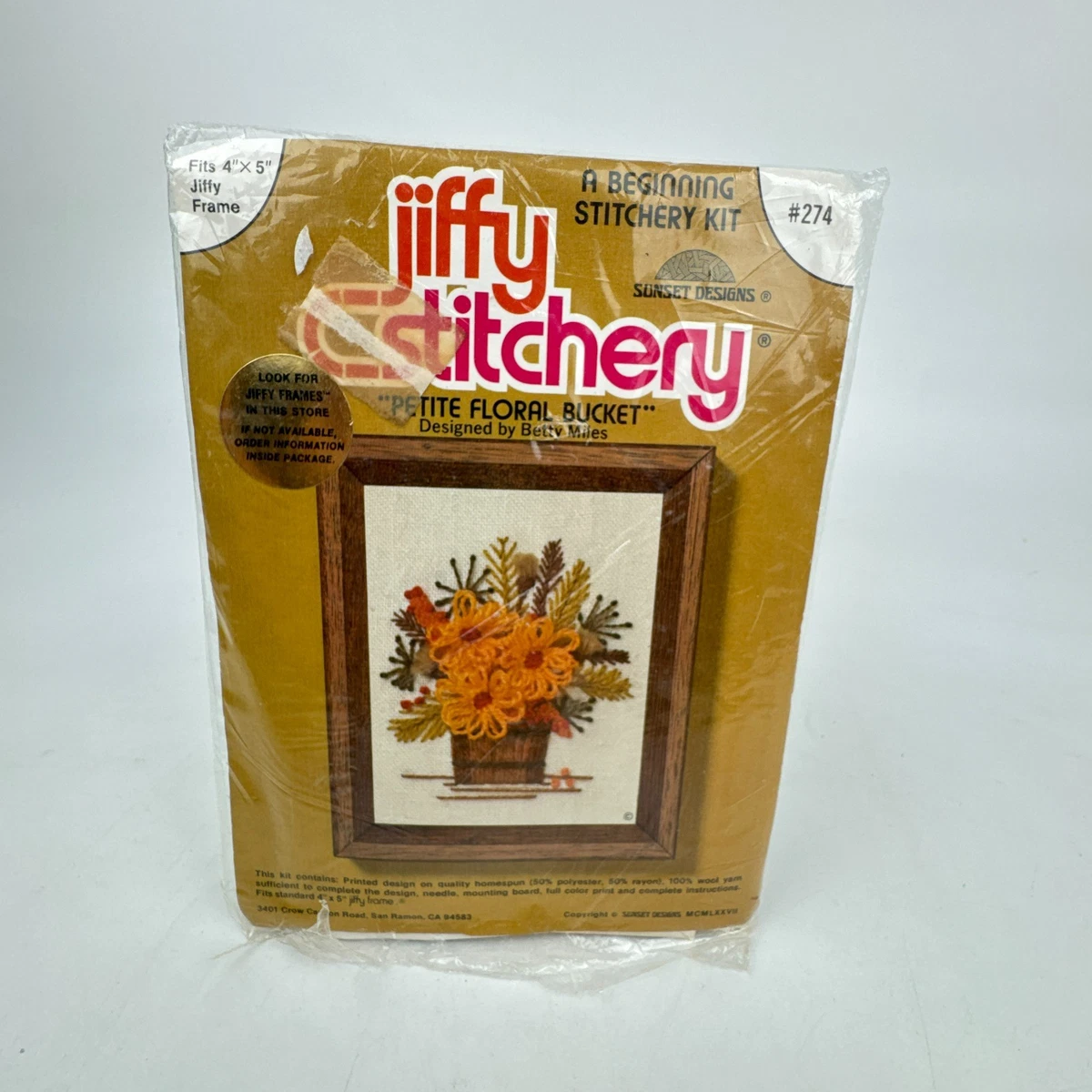 3 New Vintage Jiffy Stitchery and Mini Stircheries Girl Crewel