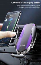 Smart Sensor Automatic Clamping Car Wireless Charger Stand Air Vent Phone Holder