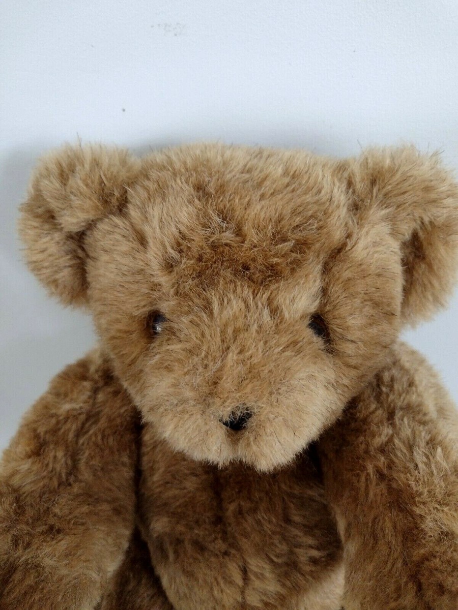Vermont Teddy Bear Company Plush 15” Brown Jointed Poseable