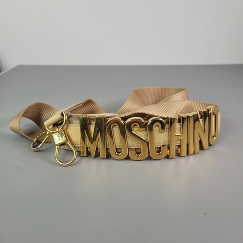 MOSCHINO Vintage Creme Leder Schulter Handtasche Riemen. - Bild 3 von 5