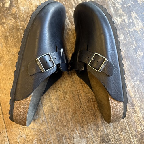 Birkenstock Boston Uomo Taglia 42 - Zoccoli neri in pelle oliata - Foto 12 di 18
