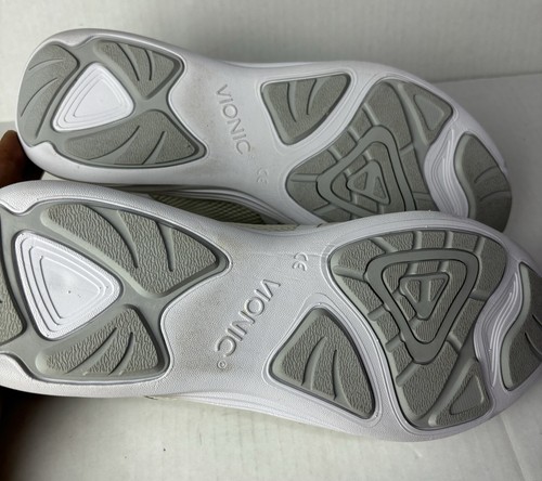 Vionic Jojo Womens 10 Shoes White Gray Athletic Comfort Low Trainer Sneakers - Picture 7 of 9