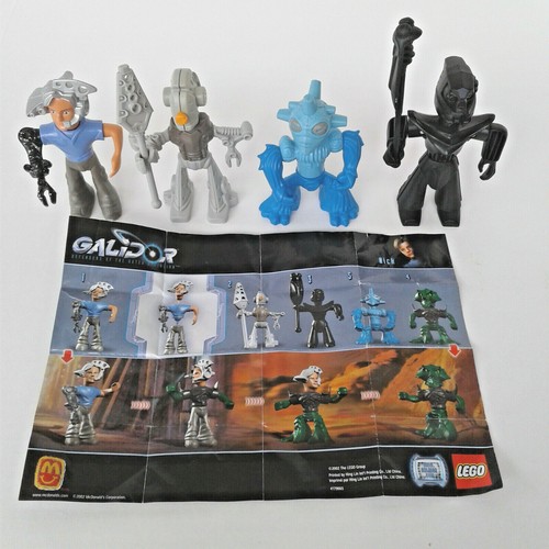 Lego Galidor McDonalds Spielzeug von 2002: 4 Stück Nepol, Nick, Jens & Grom - Bild 1 von 7