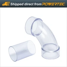 POWERTEC 70321 2-1/2- inch(ID) 90 Degree Elbow, Built-in Coupler for 2.5 OD Pipe