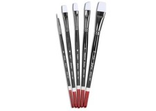 Angelus Paint Brush Set Round Flat Angular Artist Acrylic Paint Brush Set Shoe 5