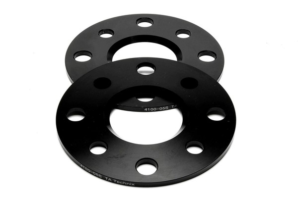 TA Technix Spurplatten Spurverbreiterung 2X 5MM 10MM NLB 57,1MM Schwarz-image