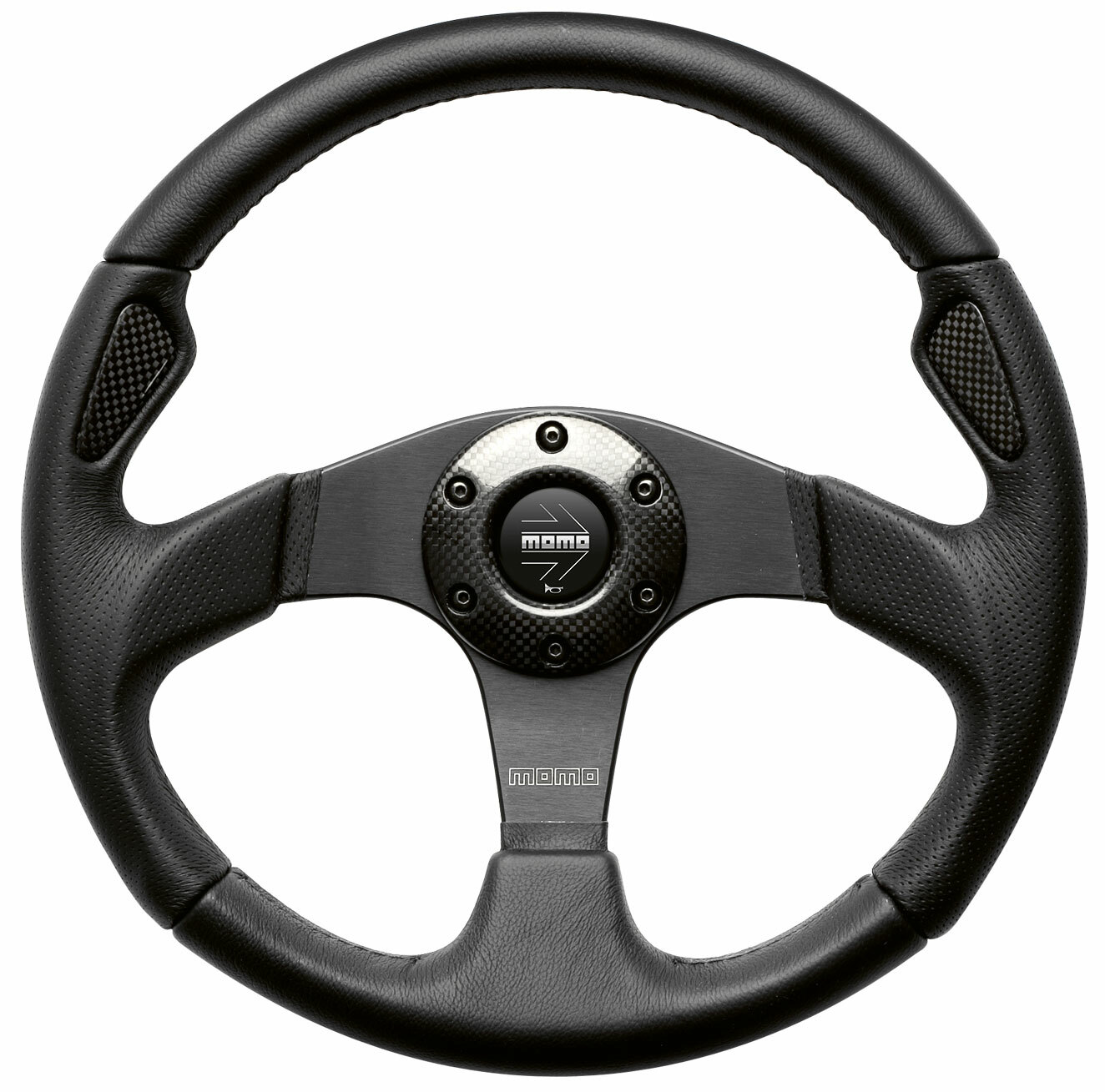 Momo Jet Steering Wheel Tuning Black Leather 350mm 11102915211L 