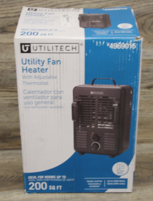 Utilitech 1500 Watt Fan Indoor Electric Space Heater w
