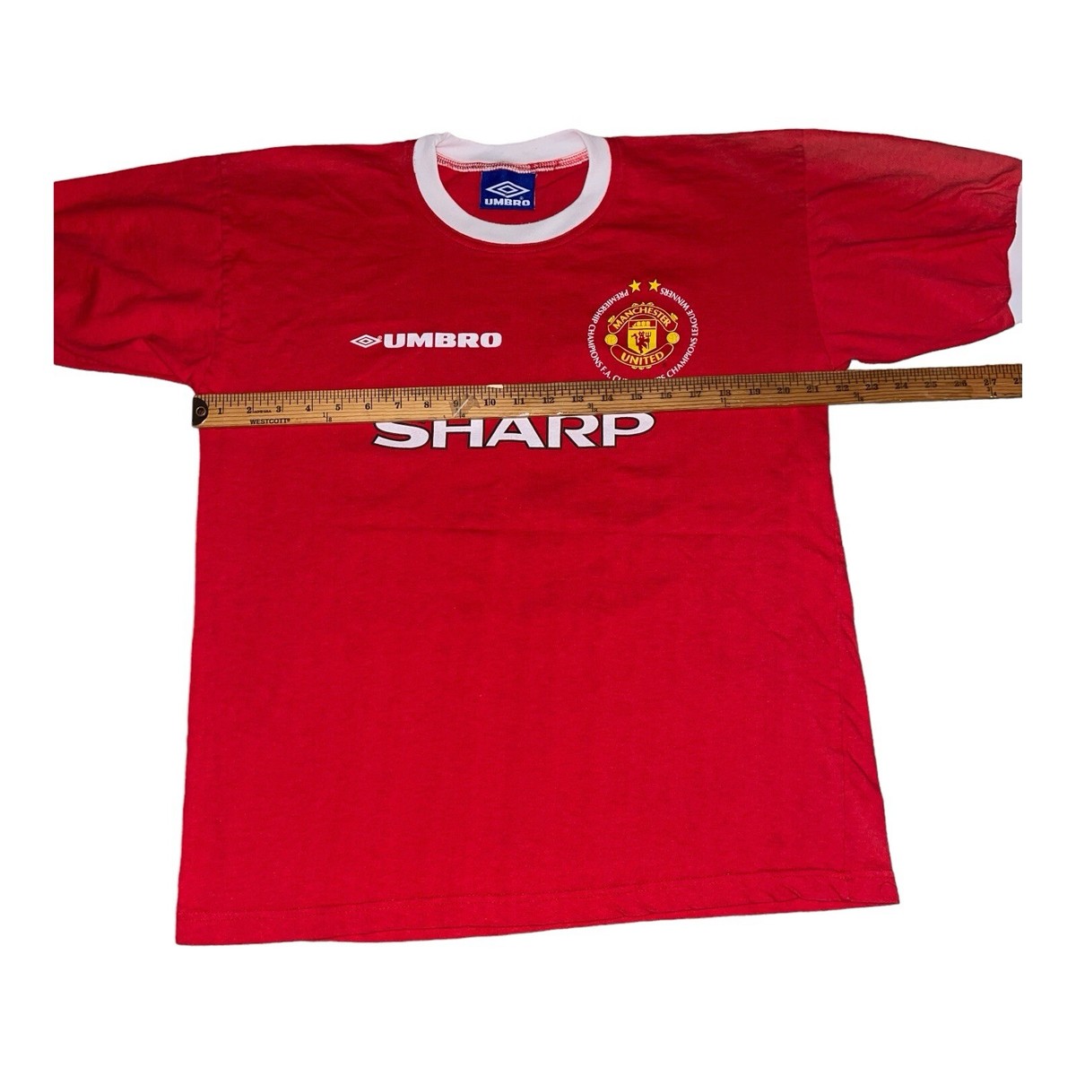Vintage 1999 Manchester United Umbro Soccer Jersey Shirt XL