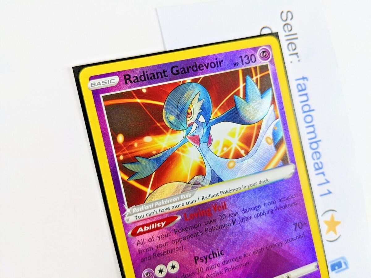 Radiant Gardevoir SHINY HOLO RARE card 069/196 SWSH Lost Origin 2022  Pokemon TCG