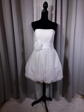 david's bridal mini bride dresses Lace A-Line Mini Dress