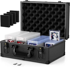 Vitula Lockable Case: Fit 600 Toploaders/120 PSA Slabs/120 Magnetic Card Holders