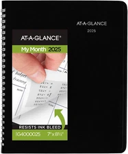 2025 Planner, Monthly, 7" X 8-3/4", Medium, Dayminder, Black (G4000025)