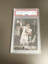 2021 Luminance Mac Jones #174 Rookie Card PSA 8 Alabama / NE Patriots. rookie card picture
