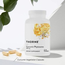 Thorne Curcumin Phytosom Meriva 1000mg | 120 Kapseln Hochwertige Kurkuma-Komplex