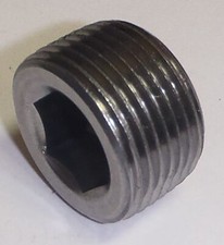 Pipe Plug 1/8 Hex Socket 1/8-27 NPTF SAE J531 Steel Made in USA