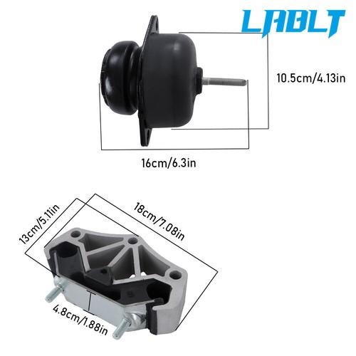 LABLT 3PCS Motor & Trans Mount Set For Ford Mustang V6 3.7L V8 5.0L 2011-2017 - Picture 2 of 14