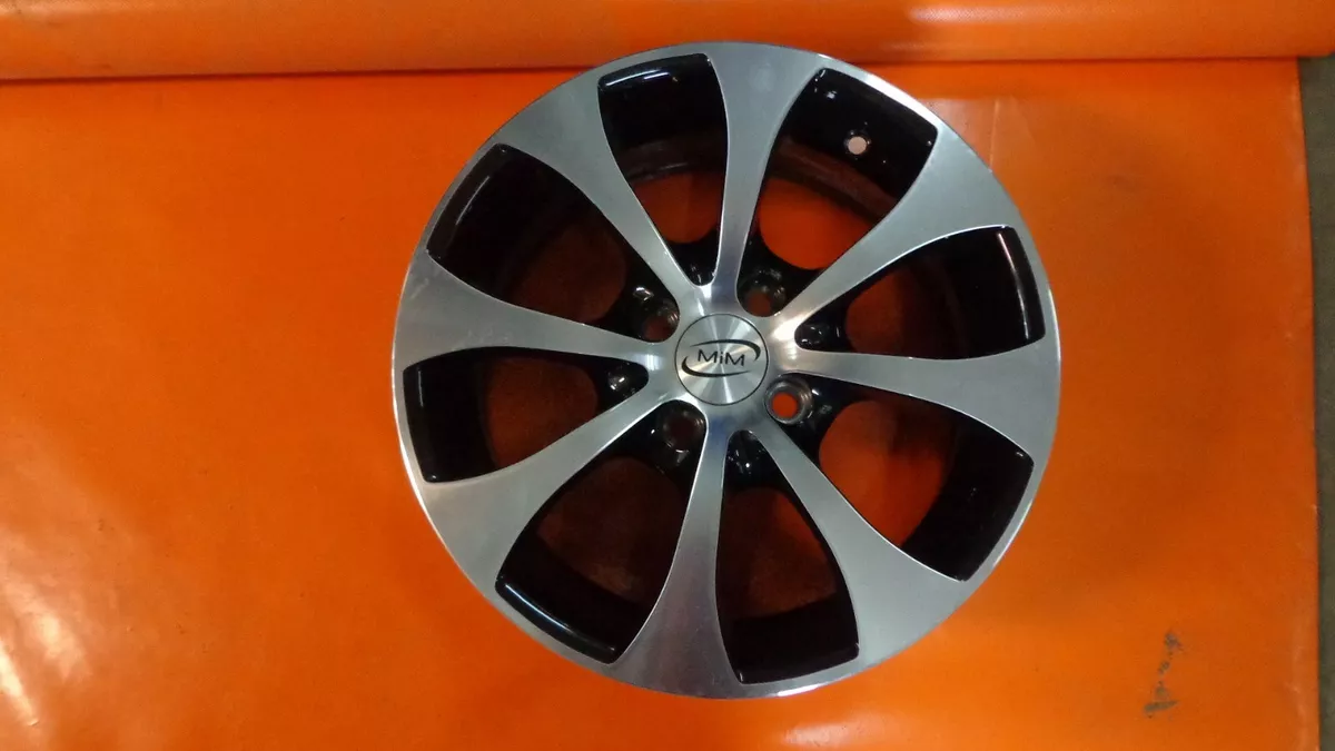 MIM Savona 2612 Felge 6,5x15 4x100 Et35 Schwarz Frontpoliert NEU 