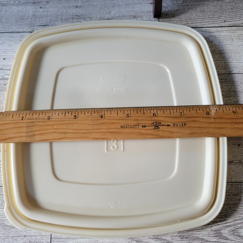 Vintage Rubbermaid Replacement lids lid Servin Saver Almond Round Square Blue - Picture 28 of 148
