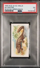 1900 Wills Wild Animals Of The World (Green Back) ALLIGATOR PSA 5 EX