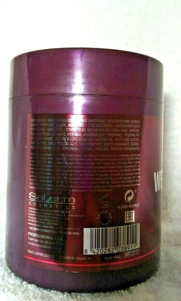 SALERM WET GEL ROCK 04 Gel de peinado aspecto húmedo extra fuerte -500 ml/17,8 oz-2 unidades Foto 2 de 2