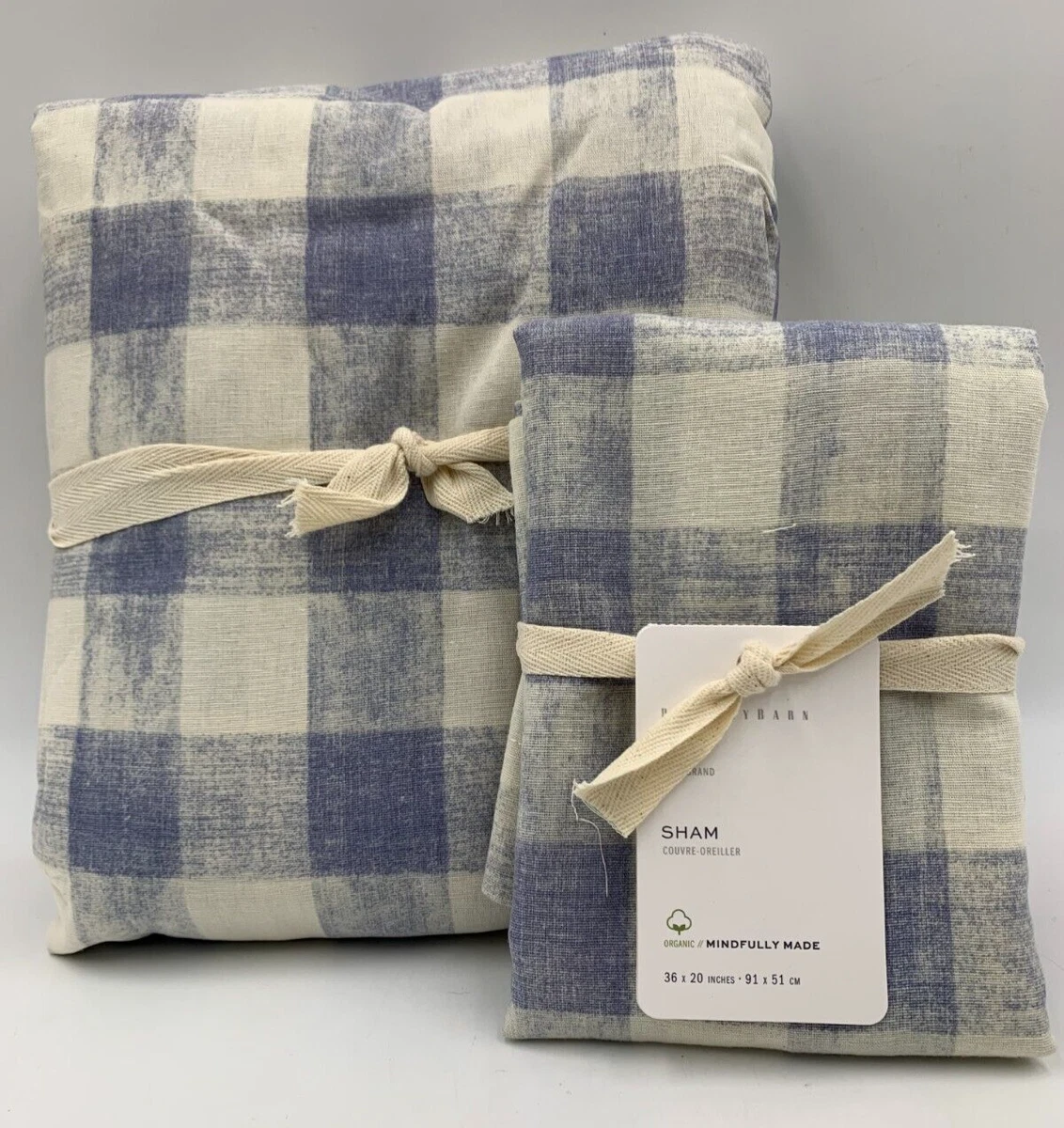 Pottery Barn Rhett Check Duvet Cover King Cal King W 1 King Sham