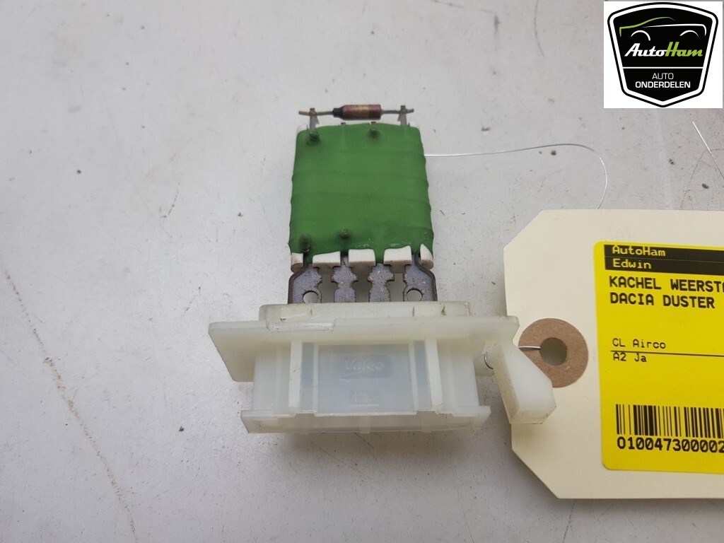 RÉSISTANCE CHAUFFE HEATER RESISTOR Dacia Duster (HS) 2014 6001551674 eBay