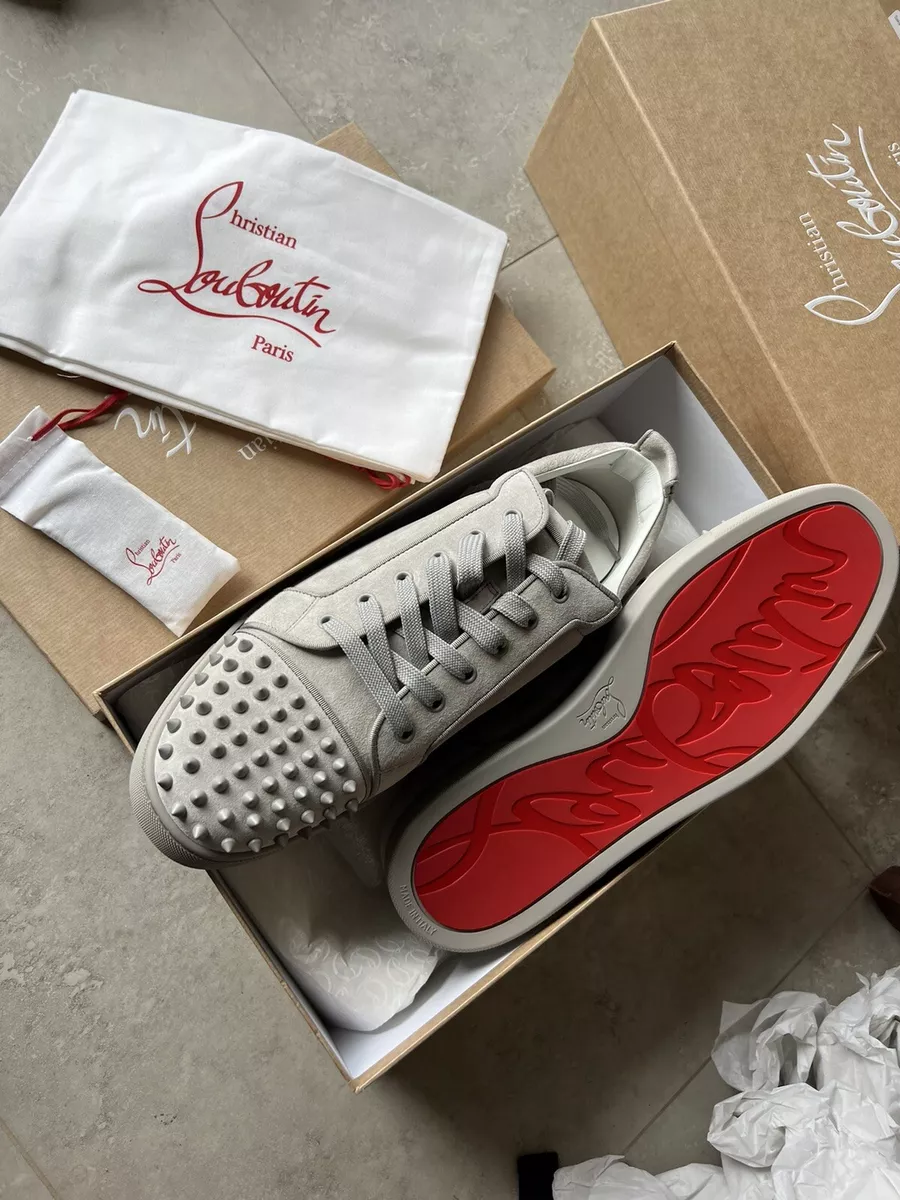 Christian Louboutin New $945 Spikes Sneakers Shoes Trainers 47 - 14