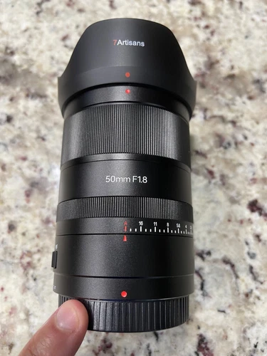 7Artisans 50mm F1.8 Auto Full Frame Z Mount    USED ONCE!   