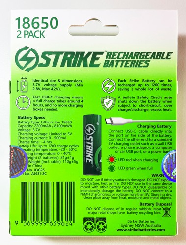 AA AAA C D CR2 123A 9V 1865 Rechargeable Battery Portable with USB 1.5V 3.7V 9V - Picture 31 of 31