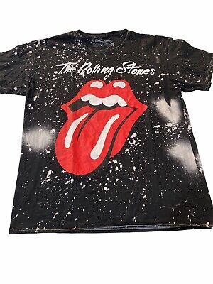 Preowned Vintage The Rolling Stones Tongue Logo T-Shirt Size Large | eBay