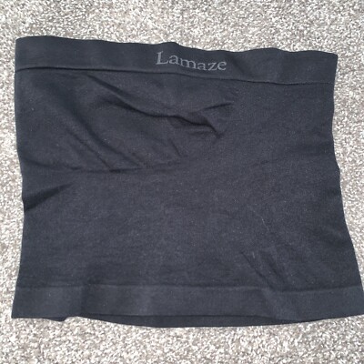 Lamaze Pregnancy Maternity Black Belly Support Shaper Band Size S