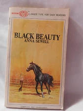 Vintage Black Beauty by Anna Sewell Paperback Book Magnum Easy Eye 1968