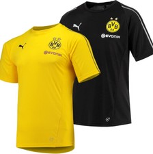 Puma BVB 09 Herren T-Shirt Trikot Dortmund Sport Freizeit Jersey gelb schwarz