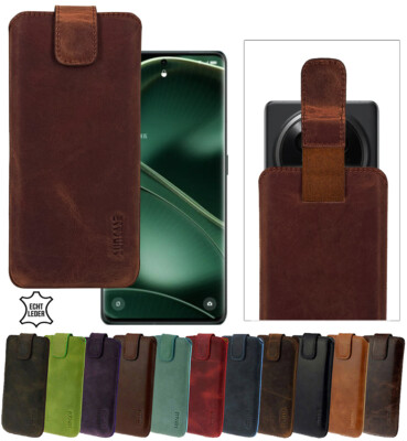 Hülle für Oppo Find X6 Pro 5G Tasche Schutz Cover Leder Case mit Rückzuglasche