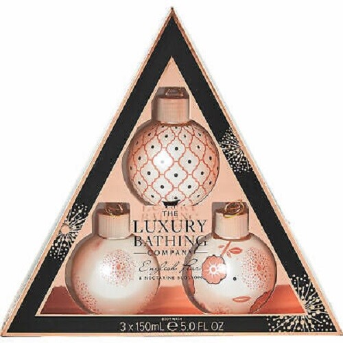 The Luxury Bathing Company Beauty Baubles Gift Set.English Pear Nectarine - Picture 4 of 4