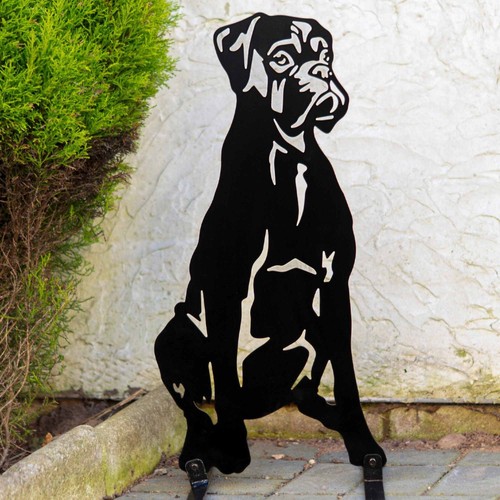Mastiff Dog Gift Lover Owner Garden Ornament Figurine Home Silhouette Decoration - Picture 12 of 48