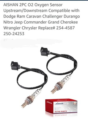 AISHAN 2PC O2 Oxygen SensorUpstream/Downstream Compatible with Dodge Ram Carav