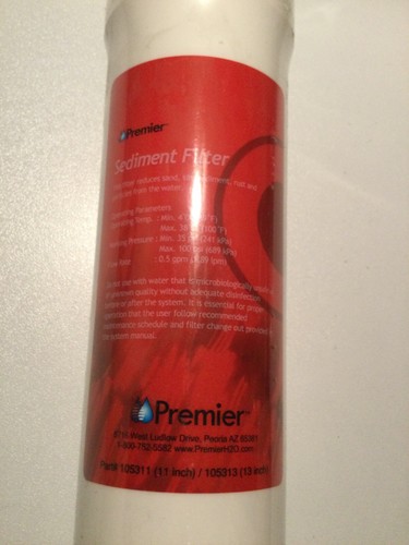Premier Filters Pre-carbon (Yellow WP105351) & Sediment (Red WP105311 NEW - Picture 3 of 6