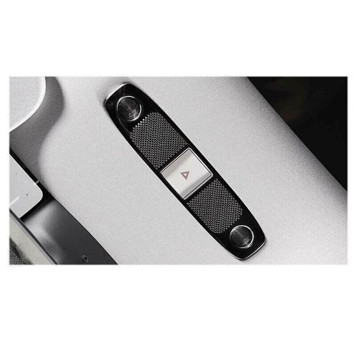 For 2020-2021 Tesla Model Y Black Steel Front Reading Light Speaker Cover Trim - Bild 2 von 8