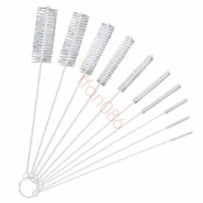10Pcs/Set Cleaner Bottle Tube Pipe Small Long Cleaning Brushes Nylon Straw Brush