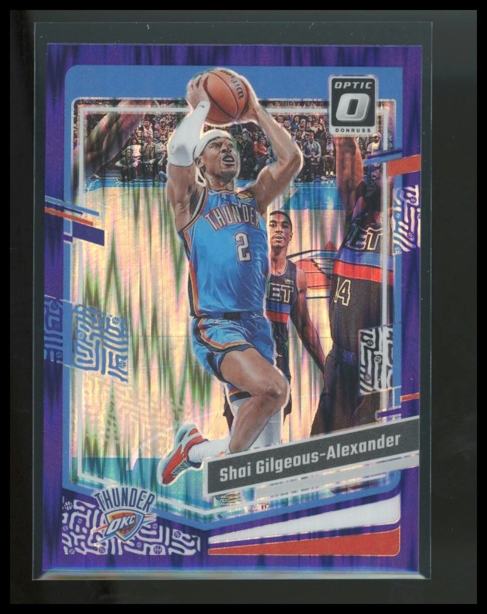 Shai Gilgeous-Alexander 2023-24 Panini Optic Purple Holo