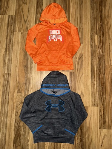 Under Armour Boys Sz 6 Hoodie Hooded Sweatshirt Lot Dri-fit