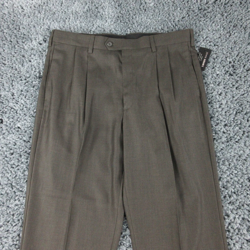 Pantalones John Henry Para Hombre 36x30 Verde Oliva Oscuro Puños Rectos Nuevos con Etiquetas Foto 2 de 4