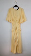 Nobody's Child Yellow/Lemon Maxi Dress Cut Out Sides Uk 14 BNWT Wedding Holidays