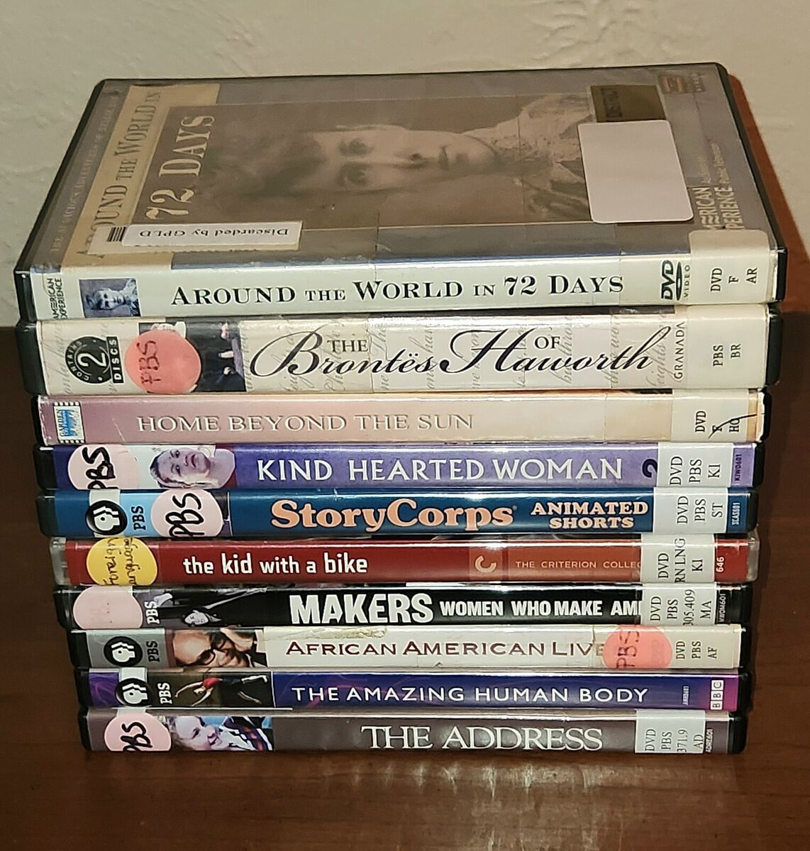Lot of 10 PBS / Other Educational DVDs *Ex-Library* Documentary + Lot of 10 PBS / Other Educational DVDs *Ex-Library* Documentary +