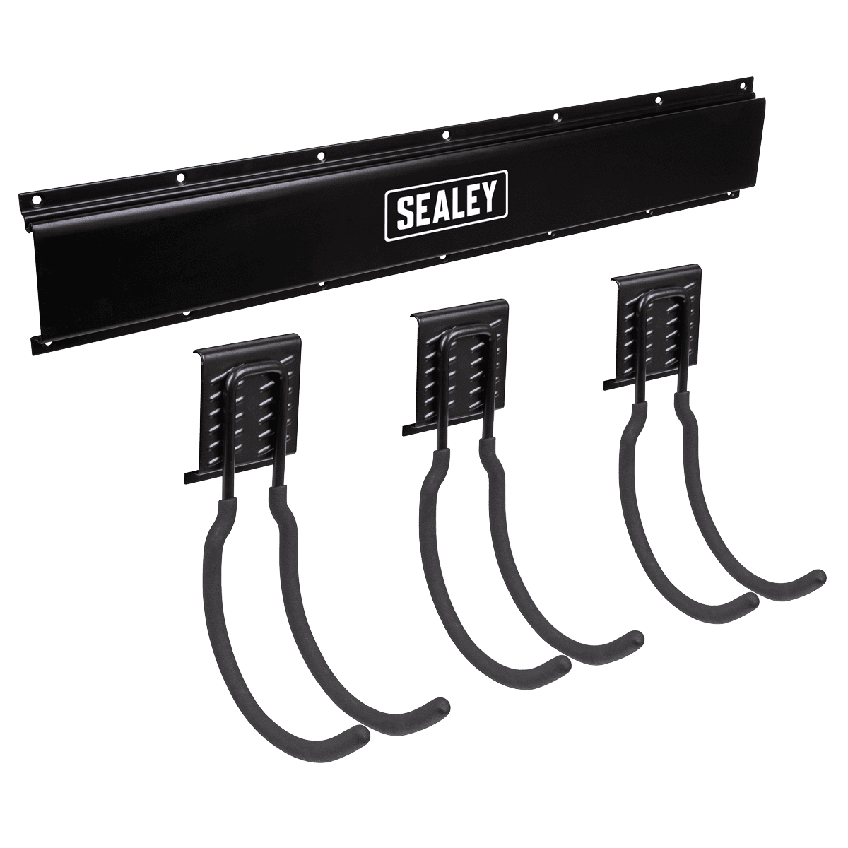 Sealey APHKIT8 Wall Mounting 3 Large Hook Storage Rail
