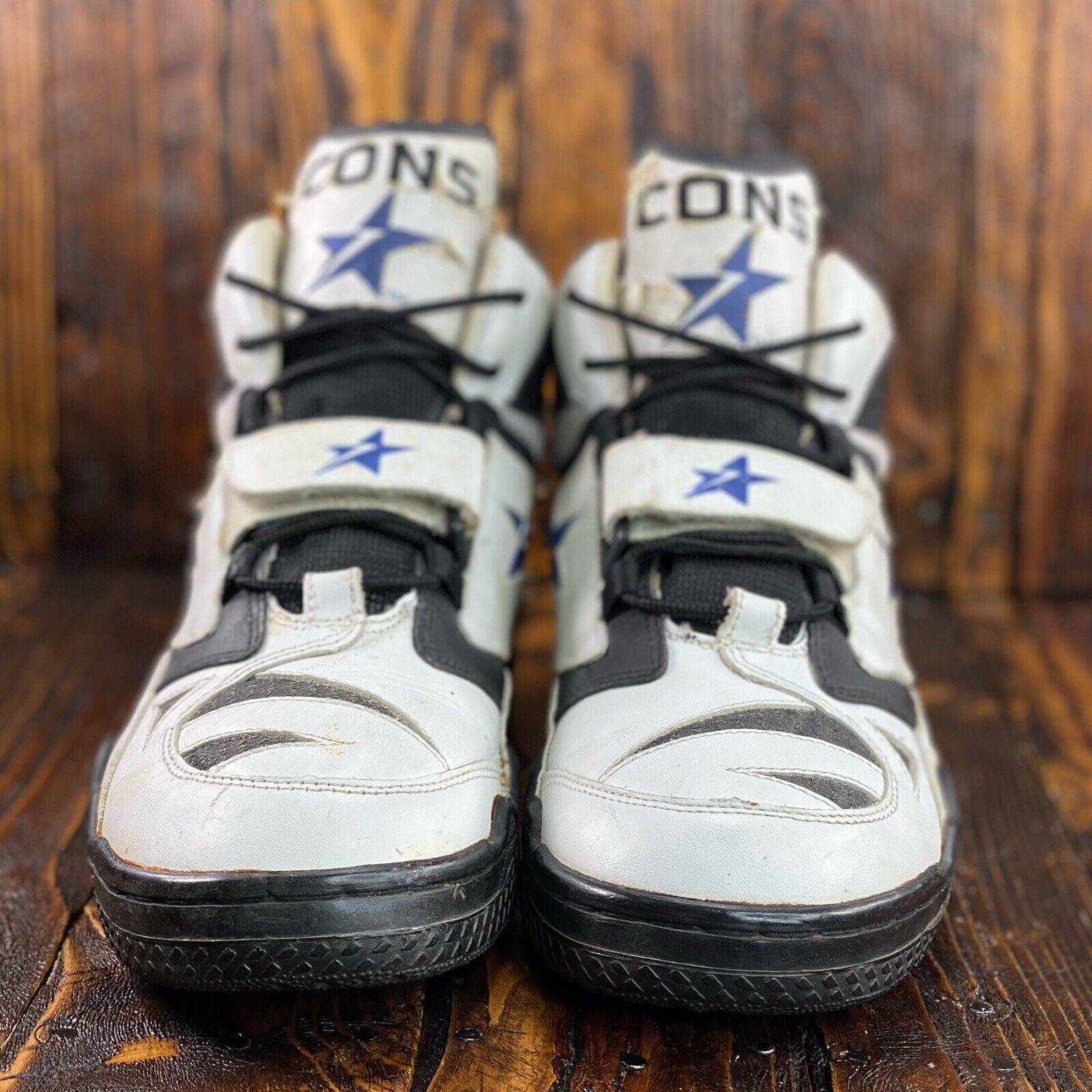 Converse 1995 Merit Pro Men Basketball Shoes White/Black/Blue Size   Rare | eBay