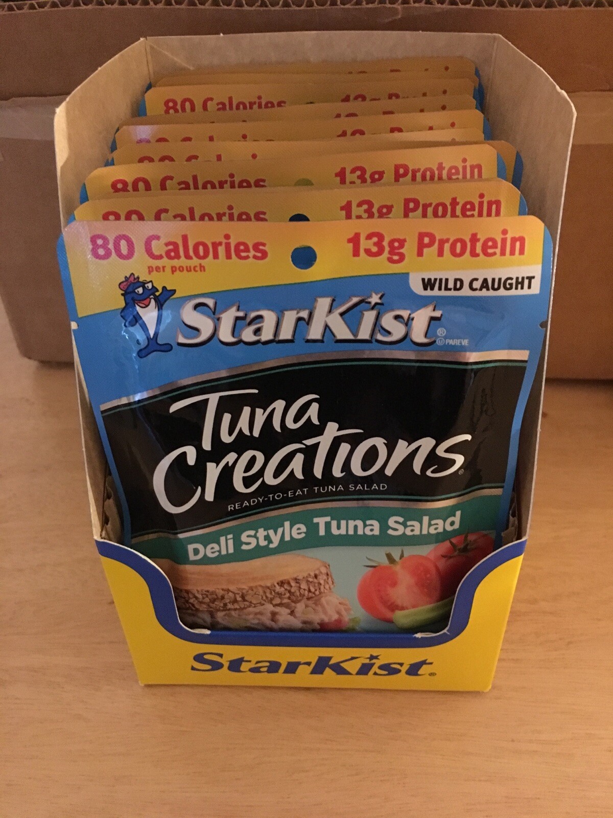 New Lot Of 12 Starkist Tuna Creations Deli Style Tuna Salad 3oz 80cal