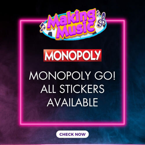 Monopoly Go 5 STAR ⭐️⭐️⭐️⭐️ ⭐️ & 4 STAR⭐️⭐️⭐️⭐️ Stickers COMPLETE CARD ALBUM